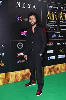 celebrity poses to paparazzi at green carpet of IIFA awards 2022 in Abu Dhabi