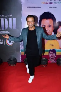 Rajpal Yadav at the screening of Ardh last night 