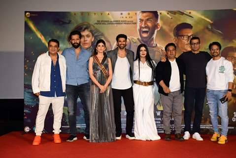 Aditya Roy Kapoor, Sanjana Sanghi, Kapil Verma and others celebrities clicked at the trailer launch of the film Om: The Battle Within 