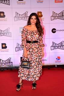 Shama Sikander spotted at screening of Janhit Mein Jaari in the city