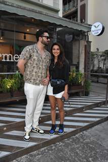 Aly Goni and Jasmin Bhasin spotted at Bandra