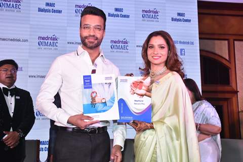 Ankita Lokhande, Vicky Jain spotted at the launch of IMAEC Dialysis Center