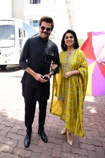 Anil Kapoor and Neetu Kapoor spotted on the set of Dance Deewane Juniors