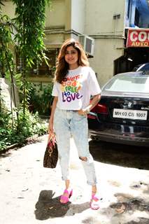 Shamita Shetty spotted in the city 