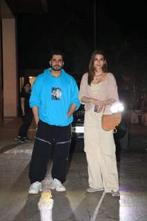 Kriti Sanon and Sunny Singh snapped at Om Raut’s house party in Bandra