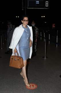 Kangana Ranaut spotted at the Mumbai airport