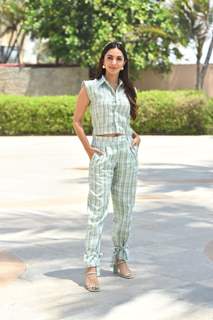 Kiara Advani spotted promoting their upcoming film JugJugg Jeeyo in the city