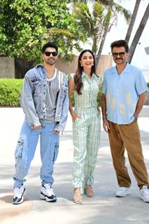 Anil Kapoor, Kiara Advani and Varun Dhawan spotted promoting their upcoming film JugJugg Jeeyo in the city