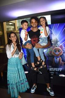 Sourabh Raaj Jain spotted with his kids at the screening of Lightyear in Andheri