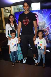 Sourabh Raaj Jain spotted with his kids at the screening of Lightyear in Andheri