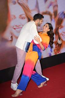 Varun Dhawan, Kiara Advani spotted at the launch of the song track ‘Nain Ta Heera’ from their film Jugjugg Jeeyo