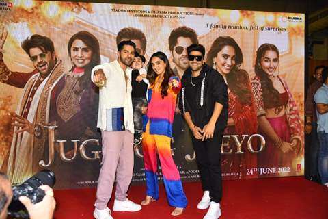 Varun Dhawan, Kiara Advani and Guru Randhawa and others celebs spotted at the launch of the song track ‘Nain Ta Heera’ from the film Jugjugg Jeeyo
