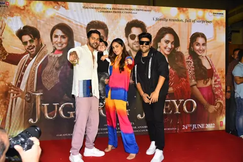 Varun Dhawan, Kiara Advani and Guru Randhawa and others celebs spotted at the launch of the song track ‘Nain Ta Heera’ from the film Jugjugg Jeeyo