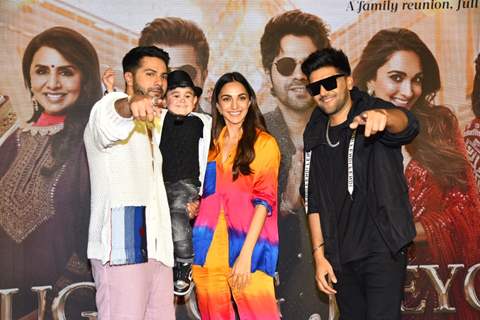 Varun Dhawan, Kiara Advani and Guru Randhawa celebs spotted at the launch of the song track ‘Nain Ta Heera’ from the film Jugjugg Jeeyo