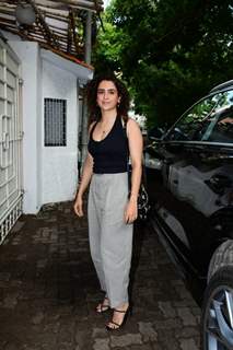 Sanya Malhotra spotted at the screening of Nikamma