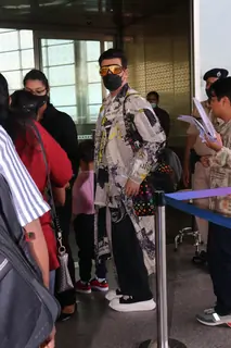 Karan Johar spotted at the Mumbai airport