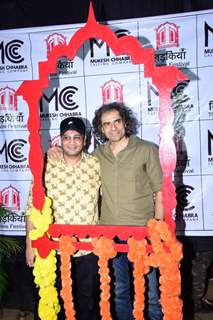 Mukesh Chhabra and Imtiaz Ali snapped at the Khidkiyaan Theatre Festival at Vile Parle 
