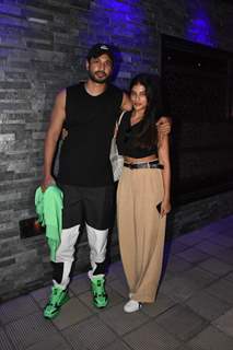 Arjun Kanungo poses with Carla Dennis spotted at Bandra 