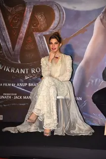  Jacqueline Fernandez clicked at the trailer launch of Vikrant Rona
