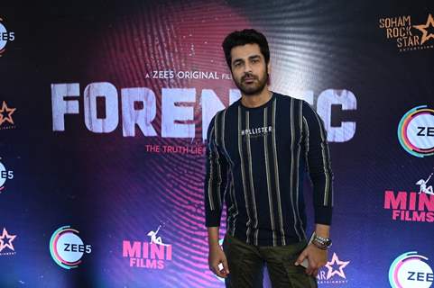 Arjan Bajwa snapped at the premiere of film Forensic