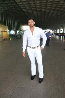 Sahil Khan spotted at Mumbai airport