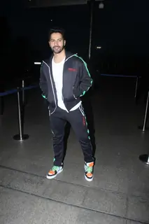 Varun Dhawan spotted at the Mumbai airport 