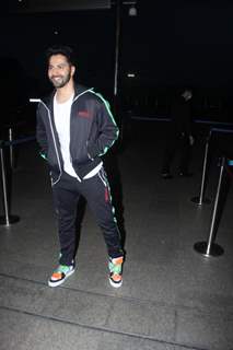 Varun Dhawan spotted at the Mumbai airport 