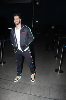 Varun Dhawan spotted at the Mumbai airport 