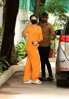 Rashmika Mandanna spotted at dubbing studio in juhu