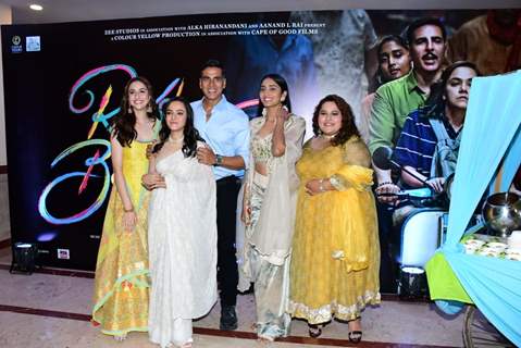 Akshay Kumar, Sadia Khateeb, Deepika Khanna, Sahejmeen Kaur and Smrithi Srikanth spotted for Raksha Bandhan song launch at Lalit hotel 
