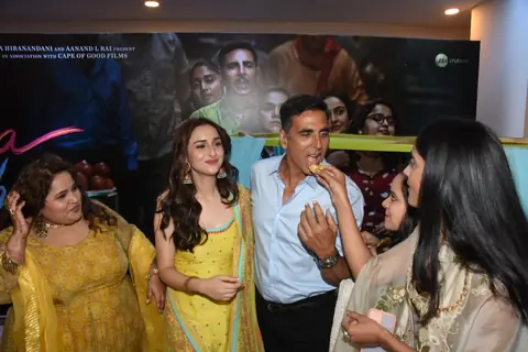 Akshay Kumar, Sadia Khateeb, Deepika Khanna, Sahejmeen Kaur and Smrithi Srikanth spotted for Raksha Bandhan song launch at Lalit hotel 