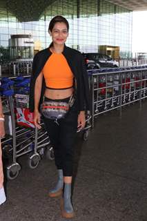 Payal Rohatgi spotted at Mumbai airport