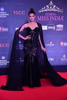 grace the red carpet of Femina Miss India 2022 grand finale at Jio World Centre in Bandra Kurla Complex 
