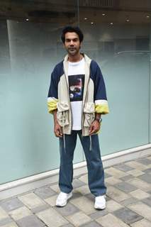 Rajkummar Rao snapped promoting their upcoming film Hit – The First Case at T-Series office in Andheri