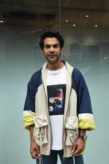 Rajkummar Rao snapped promoting their upcoming film Hit – The First Case at T-Series office in Andheri