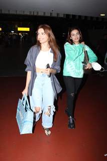 Sukriti Kakar and Prakriti Kakar spotted at the Mumbai airport