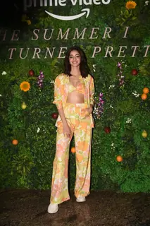 Ananya Panday clicked at the promotions of the Amazon Prime show The Summer Turned Pretty