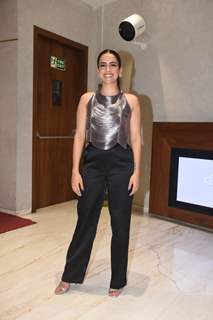 Sanya Malhotra snapped promoting their upcoming film Hit – The First Case in the city 