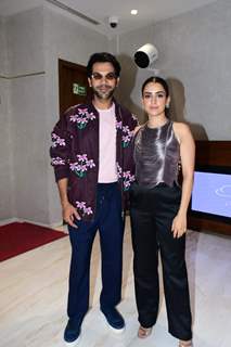 Rajkummar Rao and Sanya Malhotra snapped promoting their upcoming film Hit – The First Case in the city 