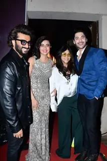 Arjun Kapoor, Tejasswi Prakash and Simba Nagpal snapped promoting Ek Villain Returns on the sets of Naagin 6