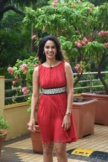 Mallika Sherawat snapped at the promotions of upcoming film RK/RKAY