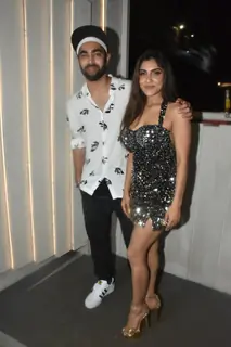 Manjot Singh poses with Ishita Raj Sharma snapped at Ishita Raj Sharma’s Birthday bash