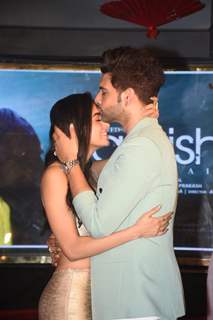 Tejasswi Prakash and Karan Kundrra get clicked at the  success bash of their song Baarish Aayi Hai