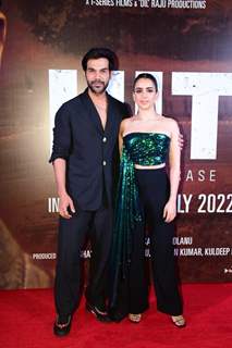 Rajkummar Rao and Sanya Malhotra snapped at Hit – The First Case screening in Mumbai 