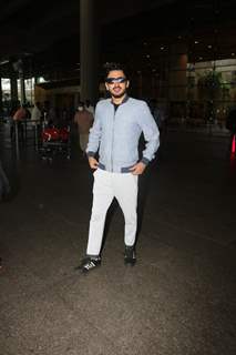 Amol Parashar spotted at the Mumbai airport