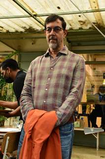 Rajat Kapoor snapped at The Kitchen Garden in Bandra