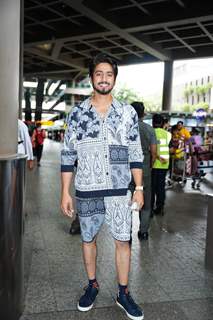 Faisal Shaikh spotted at the Mumbai airport