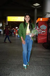 Kanika Mann spotted at the Mumbai airport