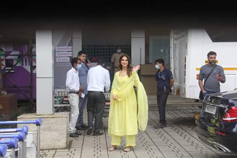 Vaani Kapoor spotted at the Kalina airport