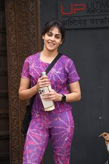 Genelia D'Souza spotted in the city 